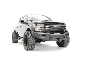 Fab Fours Bumpers & Off-Road Armor | 1350 Offroad - Fab Fours Premium Winch Front Bumper, Bare Steel, with Pre-Runner Guard - FF18-H4552-B - Image 3