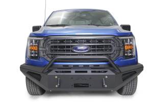 Fab Fours Bumpers & Off-Road Armor | 1350 Offroad - Fab Fours Red Steel Front Bumper, Hold Up 12000 lbs. Winch, 11 Gauge Steel, 1/4-in Winch Tray - FF21-RS5162-1 - Image 1