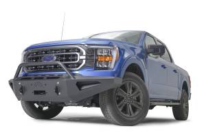 Fab Fours Bumpers & Off-Road Armor | 1350 Offroad - Fab Fours Red Steel Front Bumper, Hold Up 12000 lbs. Winch, 11 Gauge Steel, 1/4-in Winch Tray - FF21-RS5162-1 - Image 3