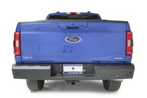 Fab Fours Bumpers & Off-Road Armor | 1350 Offroad - Fab Fours Red Steel Rear Bumper, Logo Cut-Out, 11 Gauge Steel, Black Powder Coat, 75 lbs. Weight - FF21-RT5150-1 - Image 1