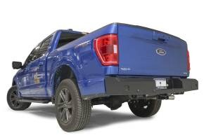 Fab Fours Bumpers & Off-Road Armor | 1350 Offroad - Fab Fours Red Steel Rear Bumper, Logo Cut-Out, 11 Gauge Steel, Black Powder Coat, 75 lbs. Weight - FF21-RT5150-1 - Image 2