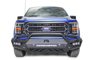 Fab Fours Bumpers & Off-Road Armor | 1350 Offroad - Fab Fours Vengeance Front Bumper, Black Powder Coat, Pre-Runner Guard, with Sensor Holes - FF21-V5152-1 - Image 2