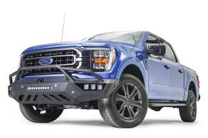 Fab Fours Bumpers & Off-Road Armor | 1350 Offroad - Fab Fours Vengeance Front Bumper, Black Powder Coat, Pre-Runner Guard, with Sensor Holes - FF21-V5152-1 - Image 4