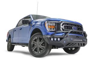 Fab Fours Bumpers & Off-Road Armor | 1350 Offroad - Fab Fours Vengeance Front Bumper, Black Powder Coat, Pre-Runner Guard, with Sensor Holes - FF21-V5152-1 - Image 6