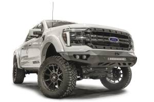 Fab Fours Bumpers & Off-Road Armor | 1350 Offroad - Fab Fours Vengeance Front Bumper, 2 Stage Matte Black Powder Coated, with No Guard - FF24-D6551-1 - Image 3