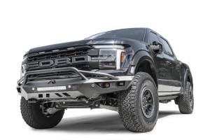 Fab Fours Bumpers & Off-Road Armor | 1350 Offroad - Fab Fours Vengeance Front Bumper, with Pre Runner Guard: Plate Steel, Carbon Black - FR24-D6652-1 - Image 1