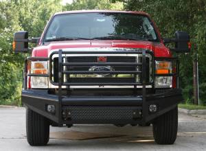 Fab Fours Bumpers & Off-Road Armor | 1350 Offroad - Fab Fours Black Steel Front Ranch Bumper, Black Powder Coat, with Full Grill Guard - FS08-S1960-1 - Image 1