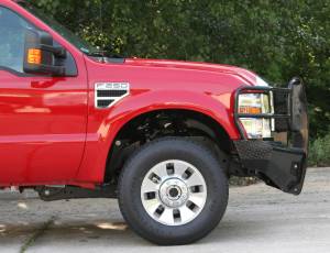 Fab Fours Bumpers & Off-Road Armor | 1350 Offroad - Fab Fours Black Steel Front Ranch Bumper, Black Powder Coat, with Full Grill Guard - FS08-S1960-1 - Image 4