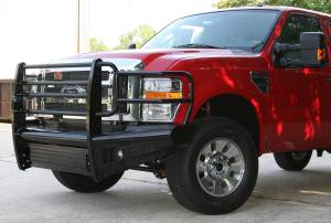 Fab Fours Bumpers & Off-Road Armor | 1350 Offroad - Fab Fours Black Steel Front Ranch Bumper, Black Powder Coat, with Full Grill Guard - FS08-S1960-1 - Image 3