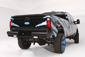 Fab Fours Bumpers & Off-Road Armor | 1350 Offroad - Fab Fours Black Steel Ranch Rear Bumper, Black Powder Coat - FS08-T1350-1 - Image 1