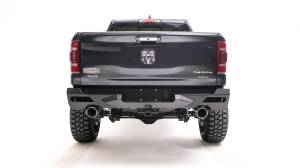 Fab Fours Bumpers & Off-Road Armor | 1350 Offroad - Fab Fours Vengeance Rear Bumper, Black Powder Coat, with Sensors - DR19-E4251-1 - Image 1