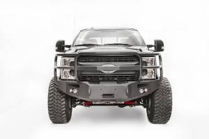 Fab Fours Bumpers & Off-Road Armor | 1350 Offroad - Fab Fours Premium Winch Front Bumper, Bare Steel, with Full Grill Guard - FS17-A4150-B - Image 1