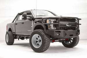 Fab Fours Bumpers & Off-Road Armor | 1350 Offroad - Fab Fours Premium Winch Front Bumper, Black Powder Coat, with Full Grill Guard - FS17-A4150-1 - Image 3