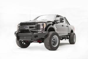 Fab Fours Elite Front Ranch Bumper, Black Powder Coat, with Pre-Runner Guard, with Tow Hook - FS17-Q4162-1