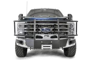 Fab Fours Bumpers & Off-Road Armor | 1350 Offroad - Fab Fours Winch Mount, with Full Grill Guard, Matte Black - FS23-N5970-1 - Image 2