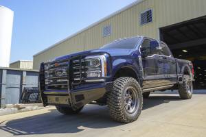 Fab Fours Bumpers & Off-Road Armor | 1350 Offroad - Fab Fours Black Steel Front Bumper, with Full Grill Guard, Gloss Black - FS23-S5960-1 - Image 2