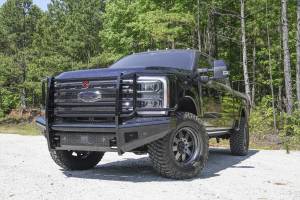 Fab Fours Bumpers & Off-Road Armor | 1350 Offroad - Fab Fours Black Steel Front Bumper, with Full Grill Guard, Gloss Black - FS23-S5960-1 - Image 3