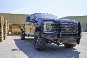 Fab Fours Bumpers & Off-Road Armor | 1350 Offroad - Fab Fours Black Steel Front Bumper, with Full Grill Guard, Gloss Black - FS23-S5960-1 - Image 6