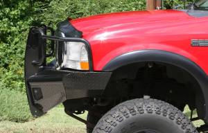 Fab Fours Bumpers & Off-Road Armor | 1350 Offroad - Fab Fours Black Steel Front Ranch Bumper, Black Powder Coat, with Full Grill Guard - FS99-S1660-1 - Image 4