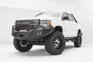 Fab Fours Bumpers & Off-Road Armor | 1350 Offroad - Fab Fours Premium Winch Front Bumper, Black Powder Coat, with Pre-Runner Guard - GC15-H3452-1 - Image 2