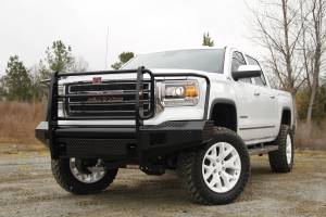 Fab Fours Bumpers & Off-Road Armor | 1350 Offroad - Fab Fours Black Steel Front Ranch Bumper, Black Powder Coat, with Full Grill Guard - GM07-K2160-1 - Image 2