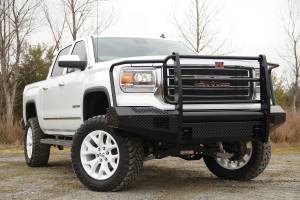 Fab Fours Bumpers & Off-Road Armor | 1350 Offroad - Fab Fours Black Steel Front Ranch Bumper, Black Powder Coat, with Full Grill Guard - GM07-K2160-1 - Image 3