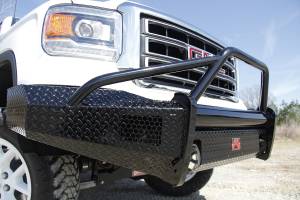 Fab Fours Bumpers & Off-Road Armor | 1350 Offroad - Fab Fours Black Steel Front Ranch Bumper, Black Powder Coat, with Pre-Runner Grill Guard - GM07-K2162-1 - Image 4
