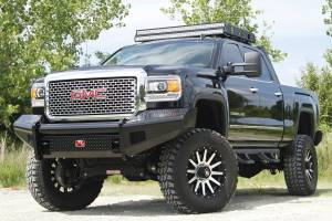 Fab Fours Bumpers & Off-Road Armor | 1350 Offroad - Fab Fours Black Steel Front Ranch Bumper, Black Powder Coat, without Full Grill Guard - GM08-S2161-1 - Image 3