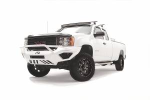 Fab Fours Bumpers & Off-Road Armor | 1350 Offroad - Fab Fours Vengeance Front Bumper, Black Powder Coat, with Pre-Runner Grill Guard - GM11-V2852-1 - Image 3