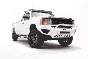 Fab Fours Bumpers & Off-Road Armor | 1350 Offroad - Fab Fours Vengeance Front Bumper, Black Powder Coat, with Pre-Runner Grill Guard - GM11-V2852-1 - Image 4