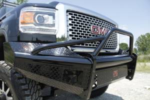 Fab Fours Bumpers & Off-Road Armor | 1350 Offroad - Fab Fours Black Steel Front Ranch Bumper, Black Powder Coat, with Pre-Runner Grill Guard & Tow Hooks - GM14-S3162-1 - Image 2