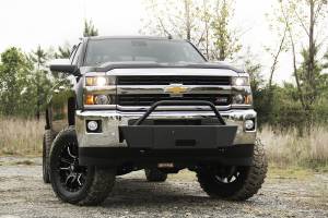 Fab Fours Bumpers & Off-Road Armor | 1350 Offroad - Fab Fours Large Frame Winch Mount, Large Frame Black Powder Coat - GM15-N3060-1 - Image 2