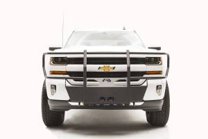 Fab Fours Bumpers & Off-Road Armor | 1350 Offroad - Fab Fours Winch Mount, Black Powder Coat, with Full Grill Guard - GM16-N3370-1 - Image 3