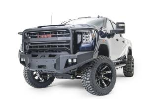 Fab Fours Bumpers & Off-Road Armor | 1350 Offroad - Fab Fours Premium Winch Front Bumper, with Full Grill Guard Bare - GM20-A5050-B - Image 3