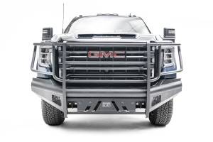 Fab Fours Bumpers & Off-Road Armor | 1350 Offroad - Fab Fours Black Steel Front Bumper, with Full Grill Guard - GM20-Q5060-1 - Image 1