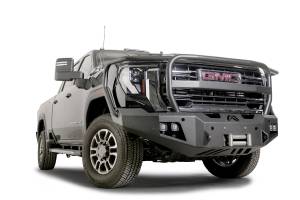 Fab Fours Bumpers & Off-Road Armor | 1350 Offroad - Fab Fours Premium Winch Front Bumper, with Full Guard, Bare Steel, with Sensor - GM24-A6250-B - Image 3