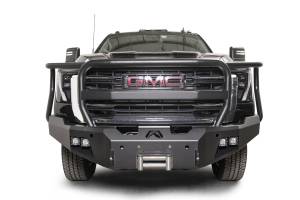 Fab Fours Bumpers & Off-Road Armor | 1350 Offroad - Fab Fours Premium Winch Front Bumper, with Full Guard, Black Powder Coat, with Sensor - GM24-A6250-1 - Image 3