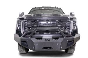 Fab Fours Bumpers & Off-Road Armor | 1350 Offroad - Fab Fours Premium Winch Front Bumper, with Pre-Runner Guard, Black Powder Coat, with Sensor - GM24-A6252-1 - Image 2