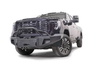 Fab Fours Bumpers & Off-Road Armor | 1350 Offroad - Fab Fours Premium Winch Front Bumper, with Pre-Runner Guard, Black Powder Coat, with Sensor - GM24-A6252-1 - Image 1
