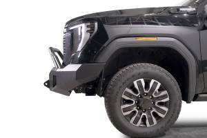 Fab Fours Bumpers & Off-Road Armor | 1350 Offroad - Fab Fours Premium Winch Front Bumper, with Pre-Runner Guard, Black Powder Coat, with Sensor - GM24-A6252-1 - Image 4