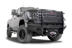 Fab Fours Bumpers & Off-Road Armor | 1350 Offroad - Fab Fours Black Steel Front Bumper, with Full Guard, with Sensor - GM24-S6260-1 - Image 3