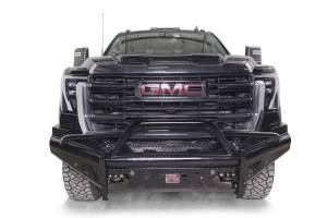 Fab Fours Bumpers & Off-Road Armor | 1350 Offroad - Fab Fours Black Steel Front Bumper, with Pre-Runner Guard, with Sensor - GM24-S6262-1 - Image 2