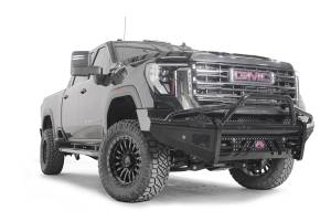 Fab Fours Bumpers & Off-Road Armor | 1350 Offroad - Fab Fours Black Steel Front Bumper, with Pre-Runner Guard, with Sensor - GM24-S6262-1 - Image 3