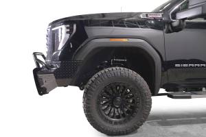 Fab Fours Bumpers & Off-Road Armor | 1350 Offroad - Fab Fours Black Steel Front Bumper, with Pre-Runner Guard, with Sensor - GM24-S6262-1 - Image 4