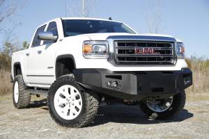 Fab Fours Bumpers & Off-Road Armor | 1350 Offroad - Fab Fours Premium Winch Front Bumper, Bare Steel, without Grill Guard, D-Ring Mounts - GS14-H3151-B - Image 2