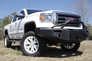 Fab Fours Bumpers & Off-Road Armor | 1350 Offroad - Fab Fours Premium Winch Front Bumper, Black Powder Coat, with Pre-Runner Grill Guard, D-Ring Mounts - GS14-H3152-1 - Image 1
