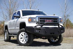 Fab Fours Bumpers & Off-Road Armor | 1350 Offroad - Fab Fours Premium Winch Front Bumper, Black Powder Coat, with Pre-Runner Grill Guard, D-Ring Mounts - GS14-H3152-1 - Image 5