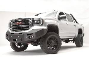 Fab Fours Bumpers & Off-Road Armor | 1350 Offroad - Fab Fours Premium Winch Front Bumper, Black Powder Coat, with No Guard, with Sensors - GS16-F3951-1 - Image 2