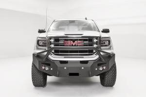 Fab Fours Bumpers & Off-Road Armor | 1350 Offroad - Fab Fours Premium Winch Front Bumper, Black Powder Coat, with Sensors, Pre-Runner Guard - GS16-F3952-1 - Image 1