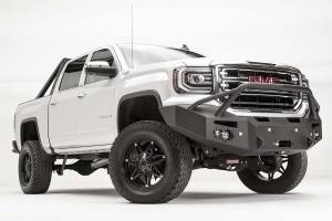 Fab Fours Bumpers & Off-Road Armor | 1350 Offroad - Fab Fours Premium Winch Front Bumper, Bare Steel, with Sensors, Pre-Runner Guard - GS16-F3952-B - Image 3